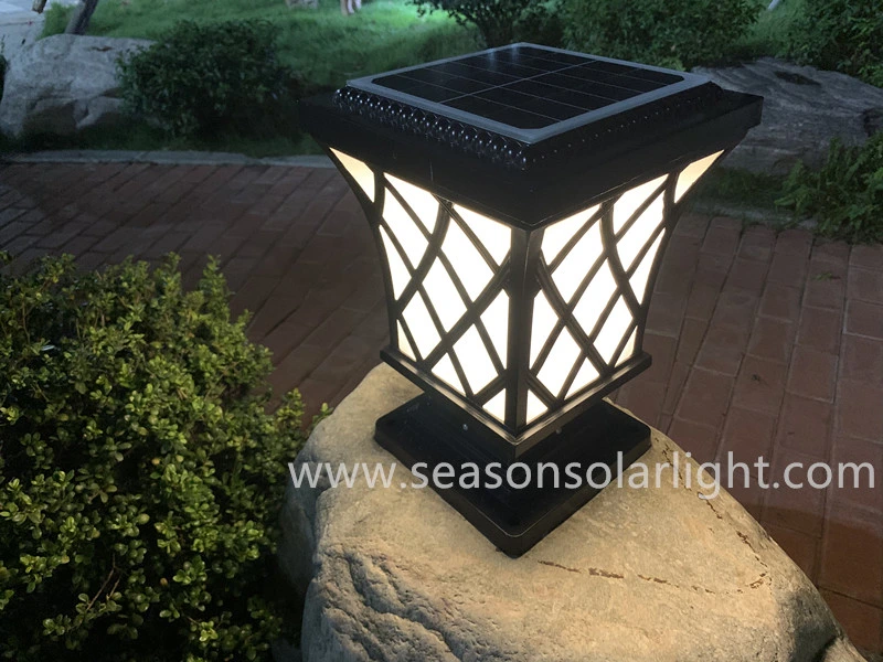 2 in 1 LED Lighting Outdoor Solar Post Light for Garden Landscape Lighting