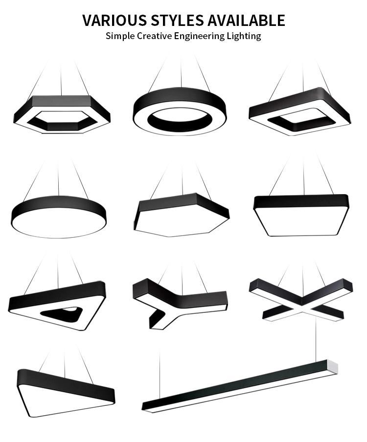 800*800 mm Office Lighting Square Shape LED Linear Lighting with Different Colors