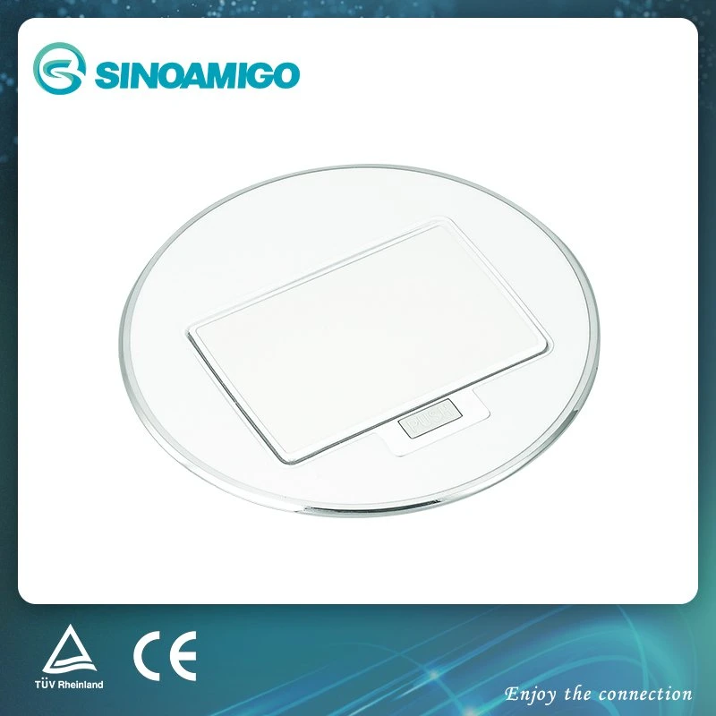 Resin White Pop-Up Round Ground Socket
