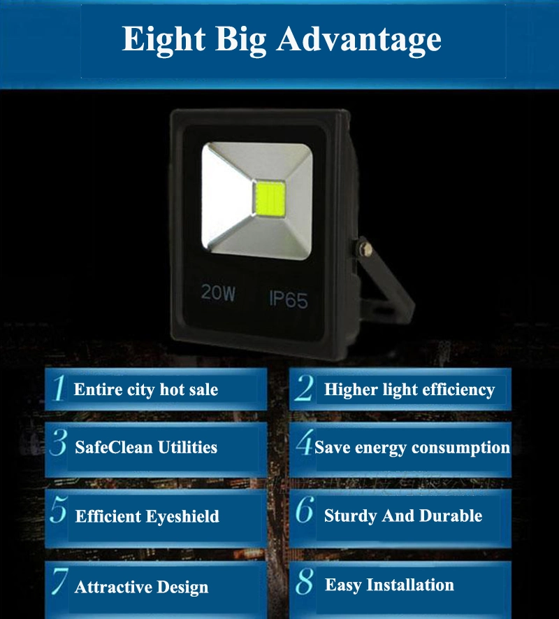 Lebekan Outdoor IP66 COB 150W 200W LED Flood Light Garden, Street, Park, Square, Exterior Lighting LED Floodlight