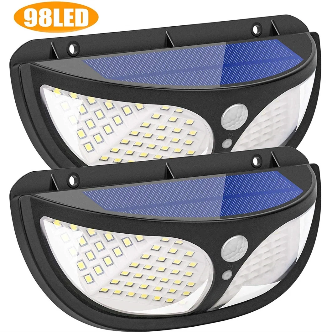 2020 Outdoor Waterproof Wall Lighting LED Solar Powered Garden Outdoor Spot Lamp Wall Lights with Panel