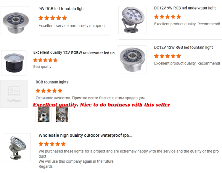 IP68 Underwater 18W RGB Outdoor LED Underwater Light
