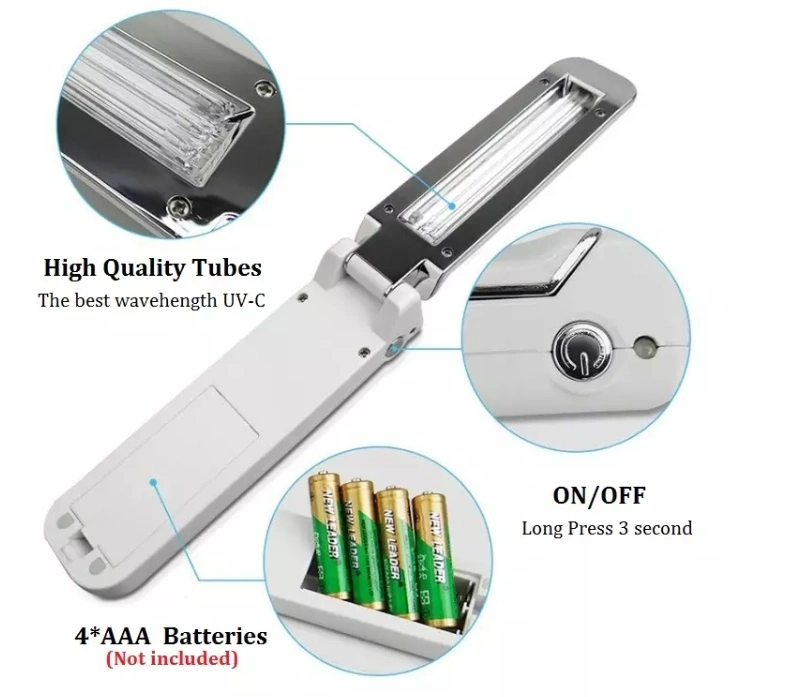 Mobile Germicidal Lamp Household Portable UV Disinfection Sterilization Lamp LED Lights Hand Sterilizer UV Lights