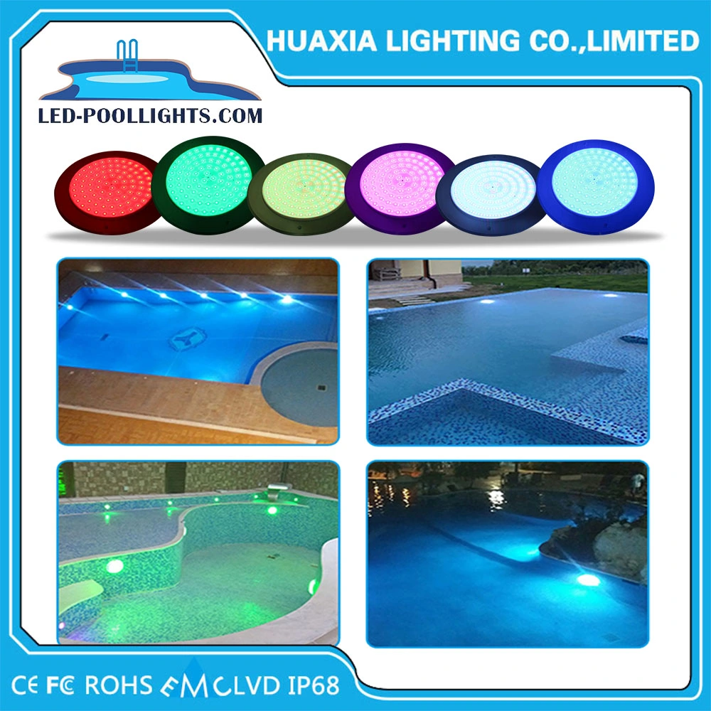 18W DC12V External Control RGB Ultra Thin (8mm) IP68 Underwater LED Swimming Pool Lighting