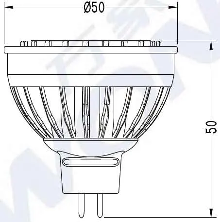 Aluminum Housing LED MR16 Spotlight Lamp for Interior or Exterior Lighting