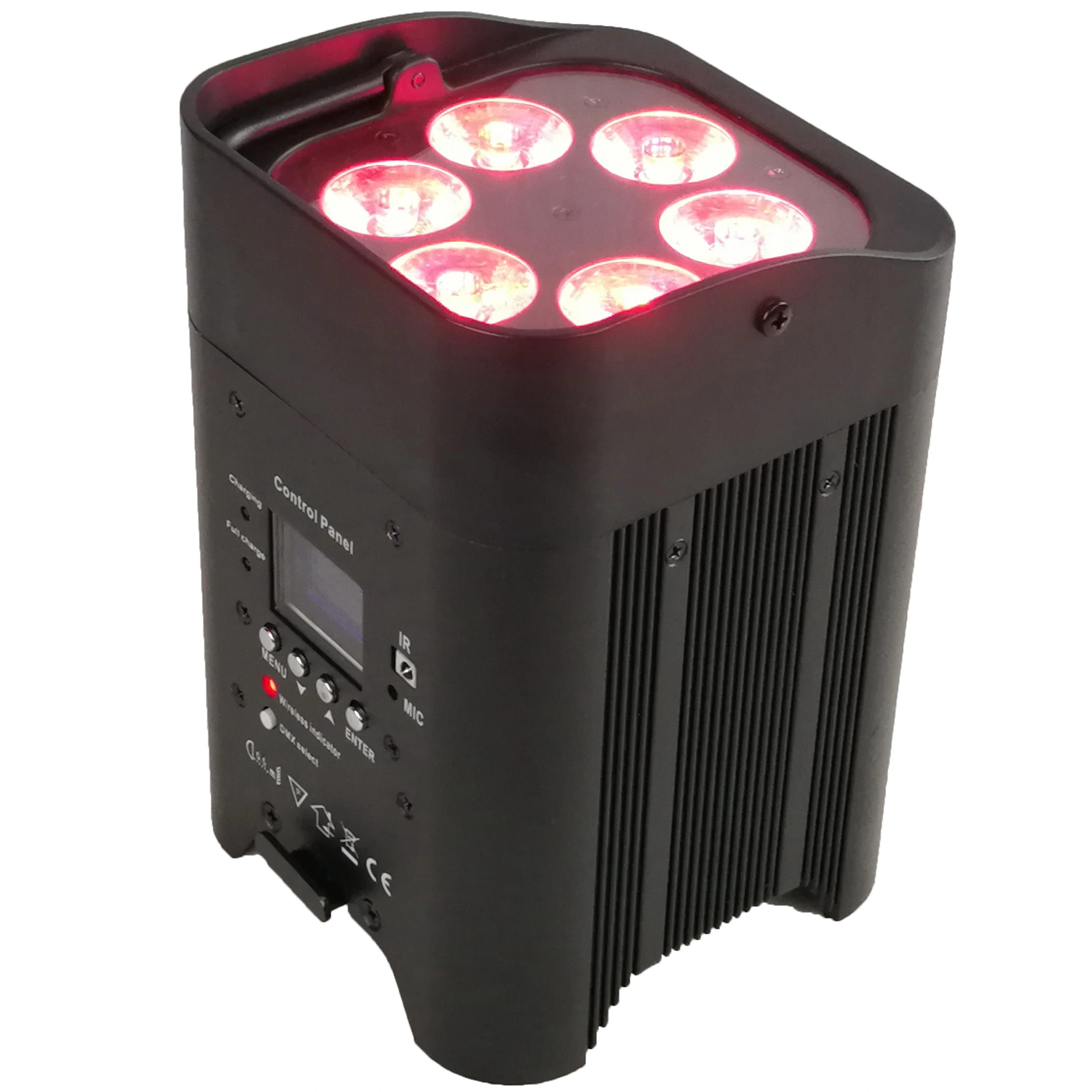Silent 6X18W 6 in 1 Hex LED Battery Wireless Remote WiFi Lighting