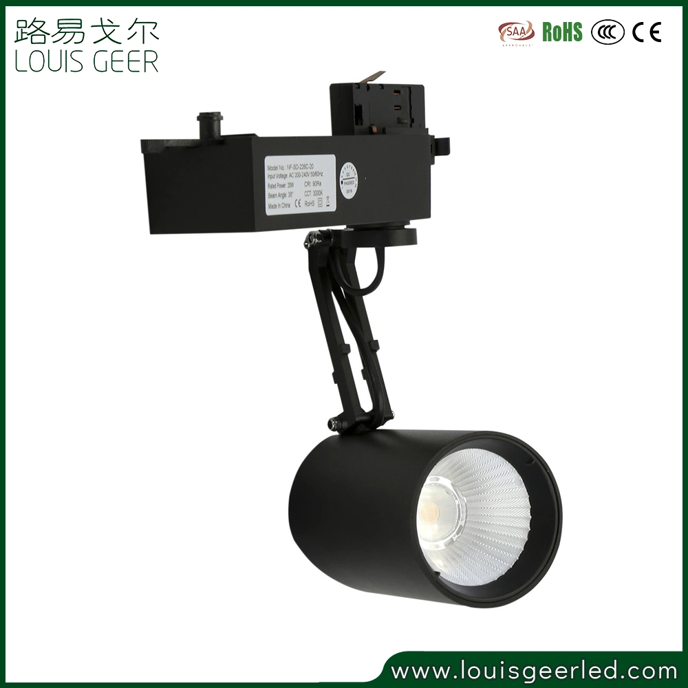 2021 China Manufacturer Commercial Dimmable Track Lighting Adjustable 15W 35W LED Track Light for Interior Decoration