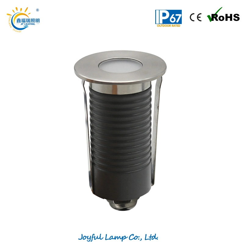 IP67 Mini LED Underground Light Outdoor Floor Light 1W 2W LED Deck Light Underground LED Underground Stair Light LED Stair Light with Stainless Steel Front Cover