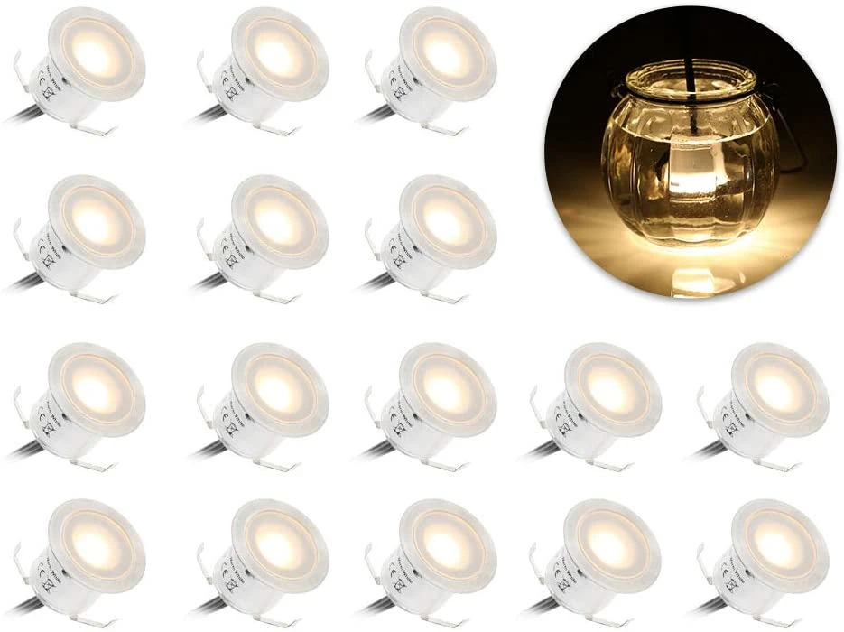 Solar Lights for Deck Stairs Step Lighting Outdoor Deck Riser Lighting Stair Lighting Kit Lights for Deck Steps