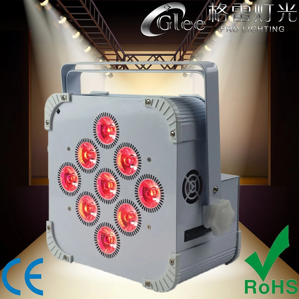 9*12W RGBW 4in1 LED Battery Powered Wireless DMX Lighting