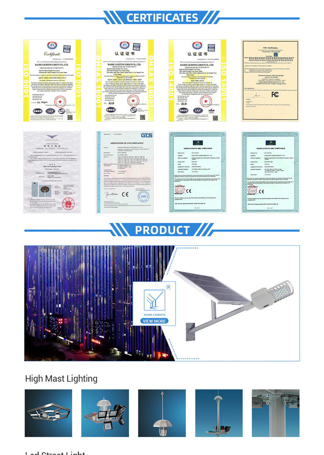 Outdoor LED Lamp Light (BDLED08)