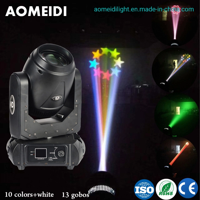 Stage Indoor Lighting 150W LED Rainbow DMX Beam Spotlight