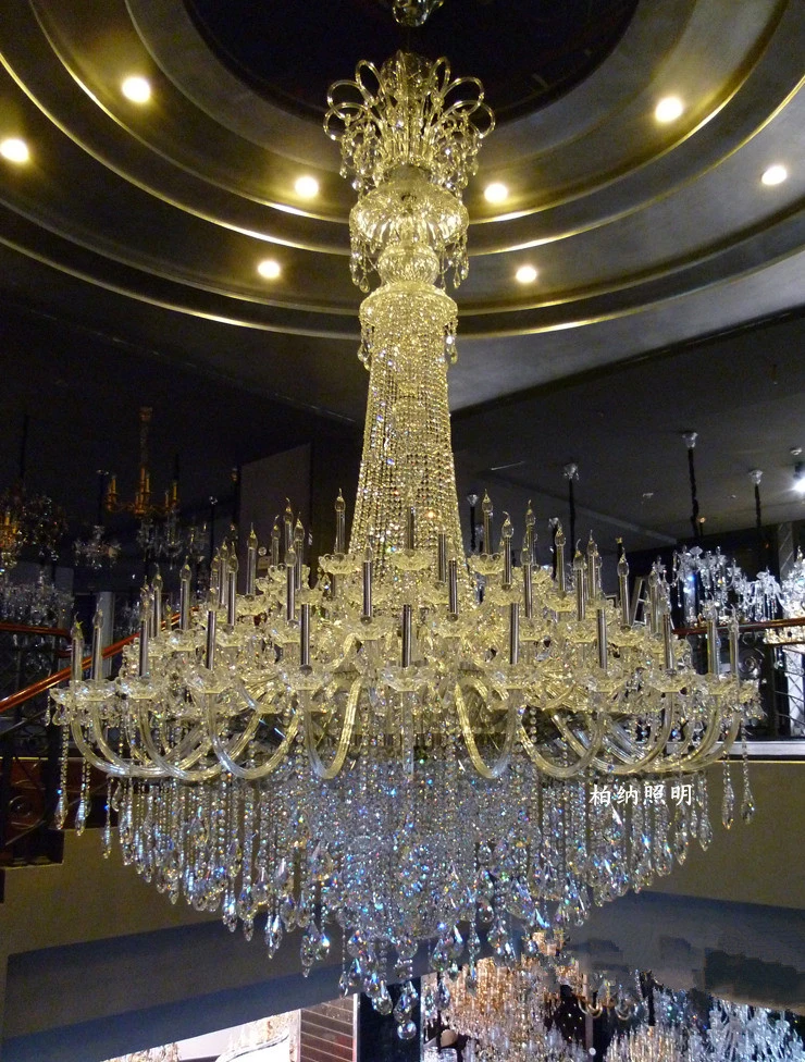 Large Contemporary Crystal Chandeliers for Hotel Project Lighting (WH-CY-123)