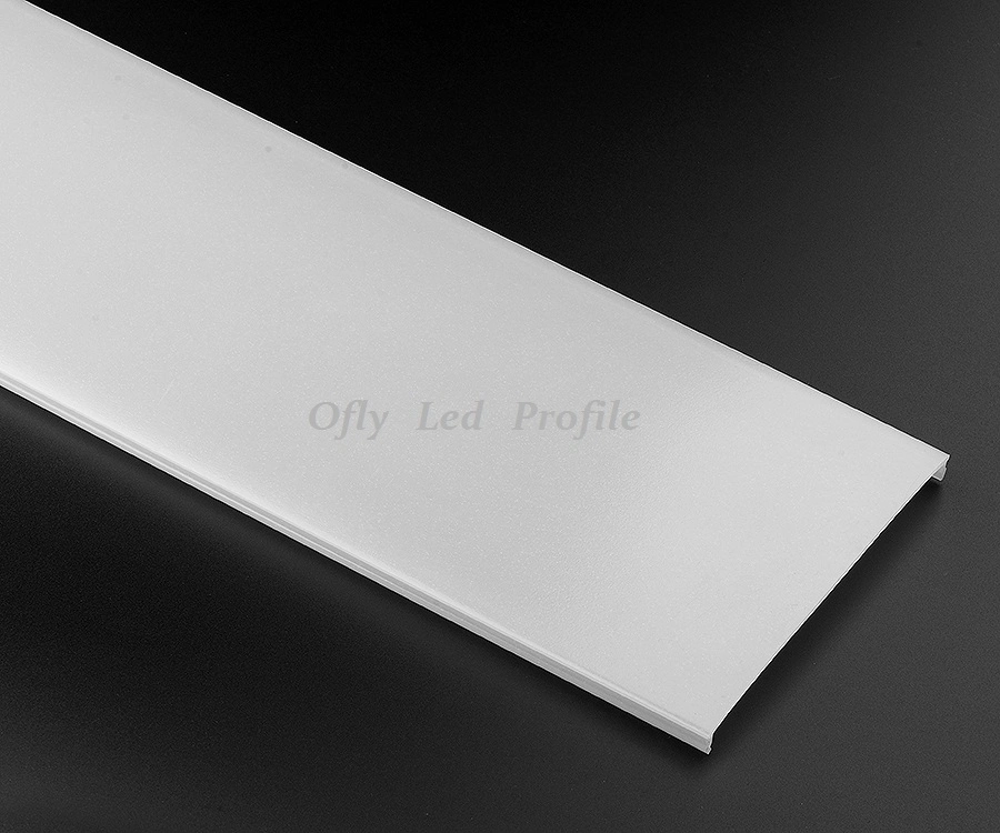 Wide LED recessed LED profiles for architectural lighting with built-in driver