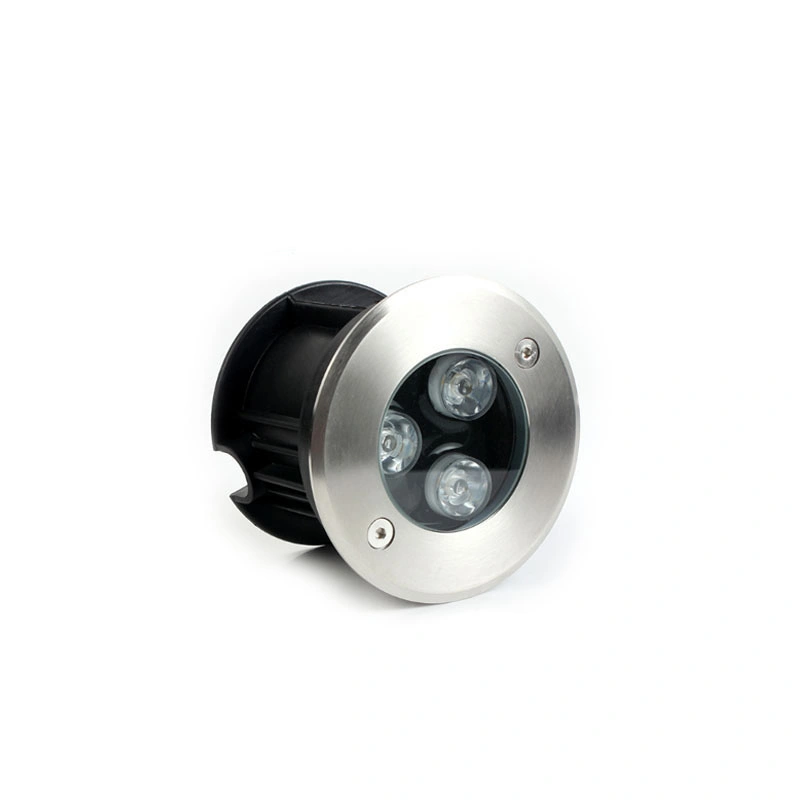 Hot Seller Round Shape IP68 3W RGB LED Underground Light of Plaza