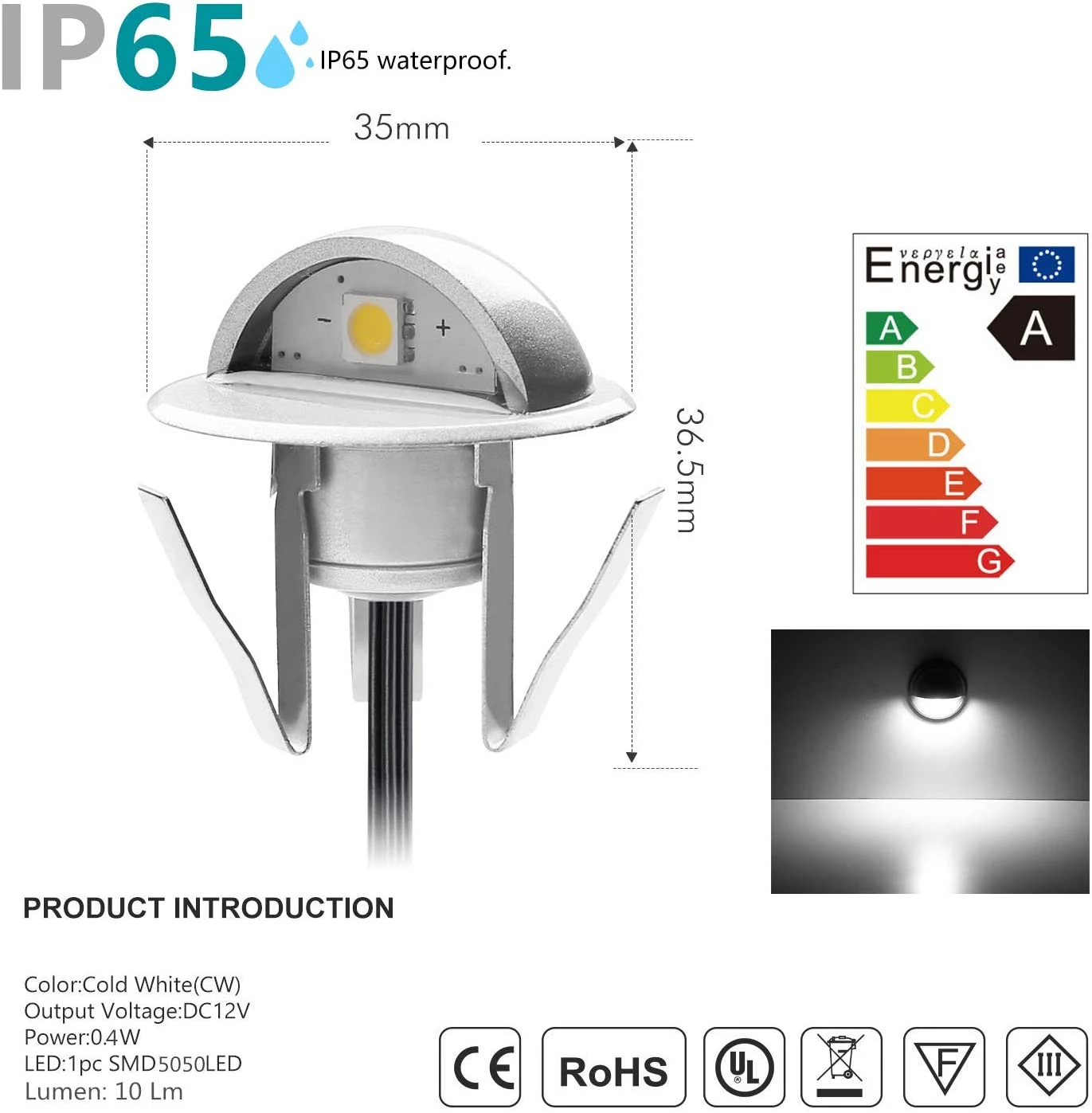 Aluminum B106 Two Sides Warm White RGB Color Ladder and Stair Lighting Deck Lighting Outdoor Lighting
