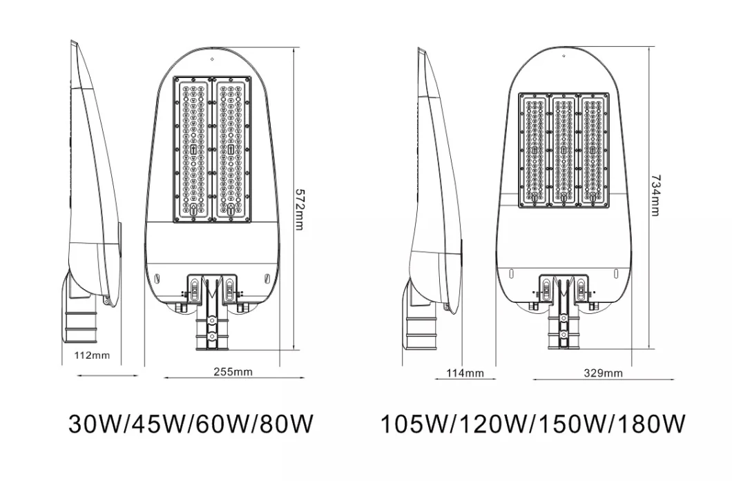 Beammax Most Popular Lighting Luminaire LED 105W Streetlight for Professional Road Project Lighting