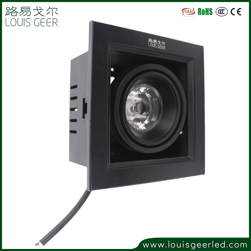 Adjustable Recessed Anti-Glare LED COB Grille Grid Spotlight