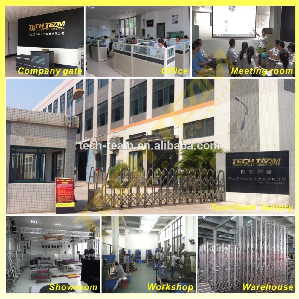 Outdoor Indoor Safety Ground Support Stand Set Universal LED Wall Ground Stack System