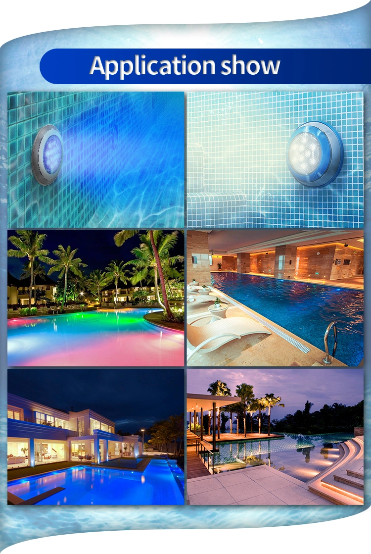 Outdoor RGB Garden Water Fountains 12watt LED Underwater Lighting with DMX Controller for Swimming Pool