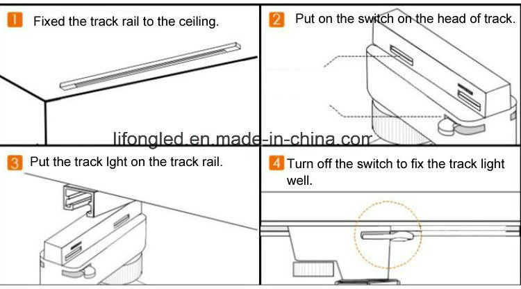 Commercial Interior Lighting CREE High CRI Lighting 12W 15W COB LED Track Light for Gallary Museum