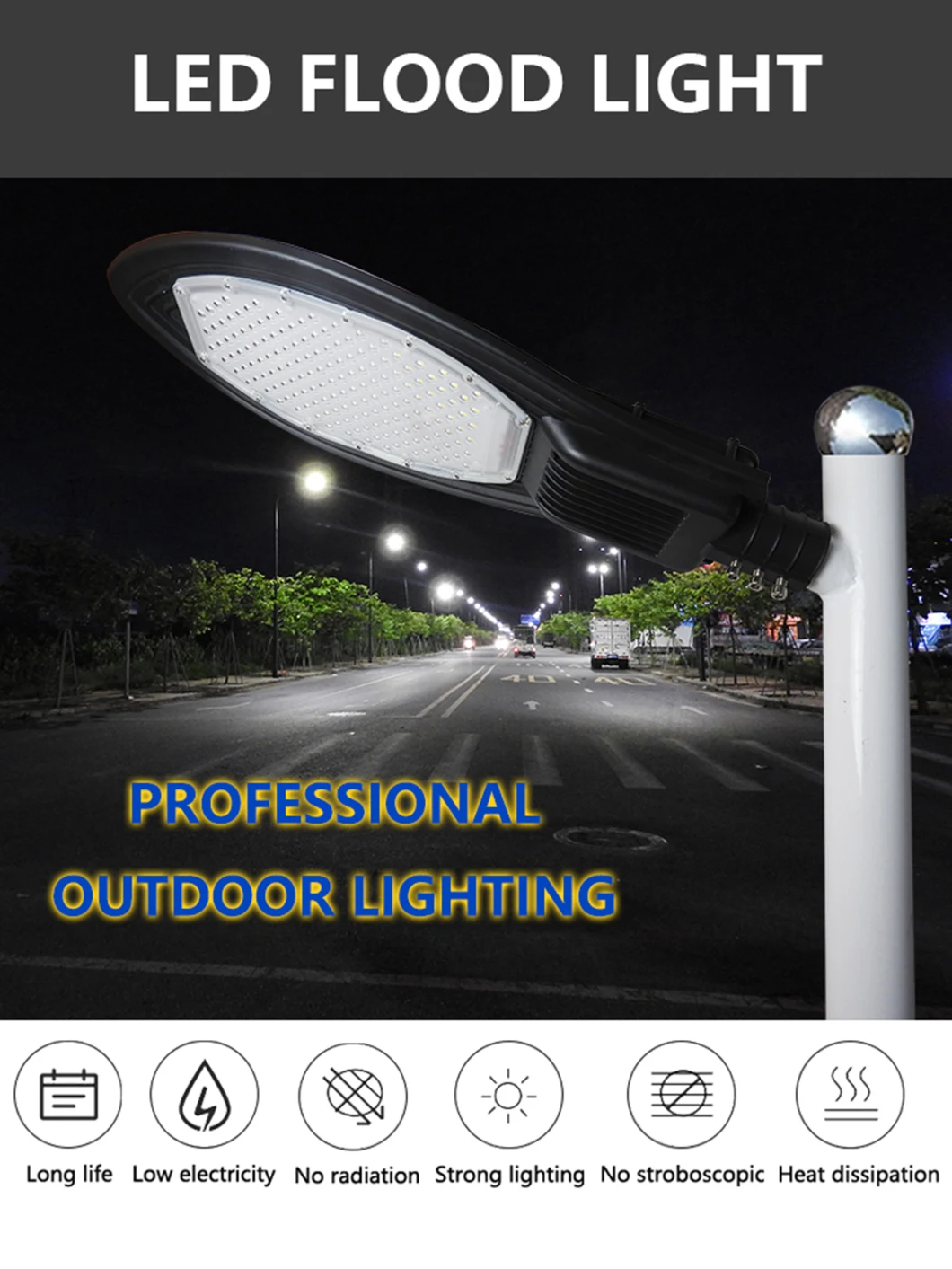 LED Street Lighting Companies LED Parking Lot Fixture Photo Sensor Street Light Dlc LED Street Light