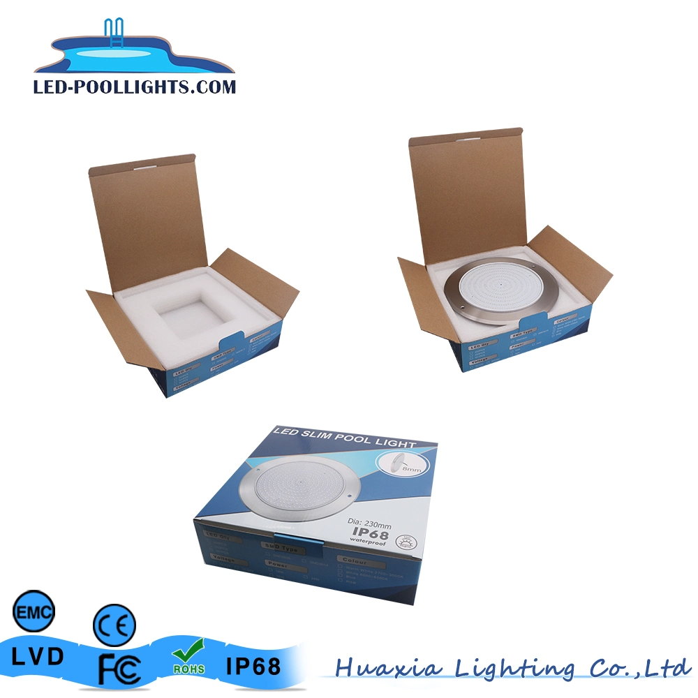 6W/8W/18W/24W/35W Multi-Color 316ss Underwater LED Pool Lighting with External Control