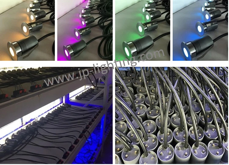 Stainless Steel LED Underground Light IP67 LED Deck Light 1W 2W 3W 4W LED Buried Light Dimmable Outdoor LED up Light Square Ingroud up Light