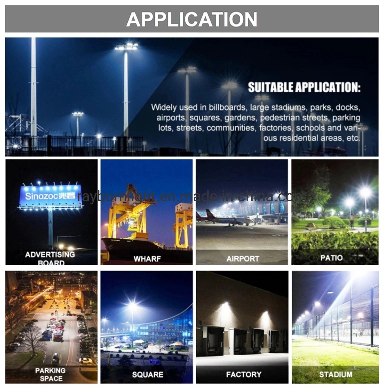 Professional Stadium 50W/100W/150W/200W/300W/400W LED Sport Ground Field Flood Lighting