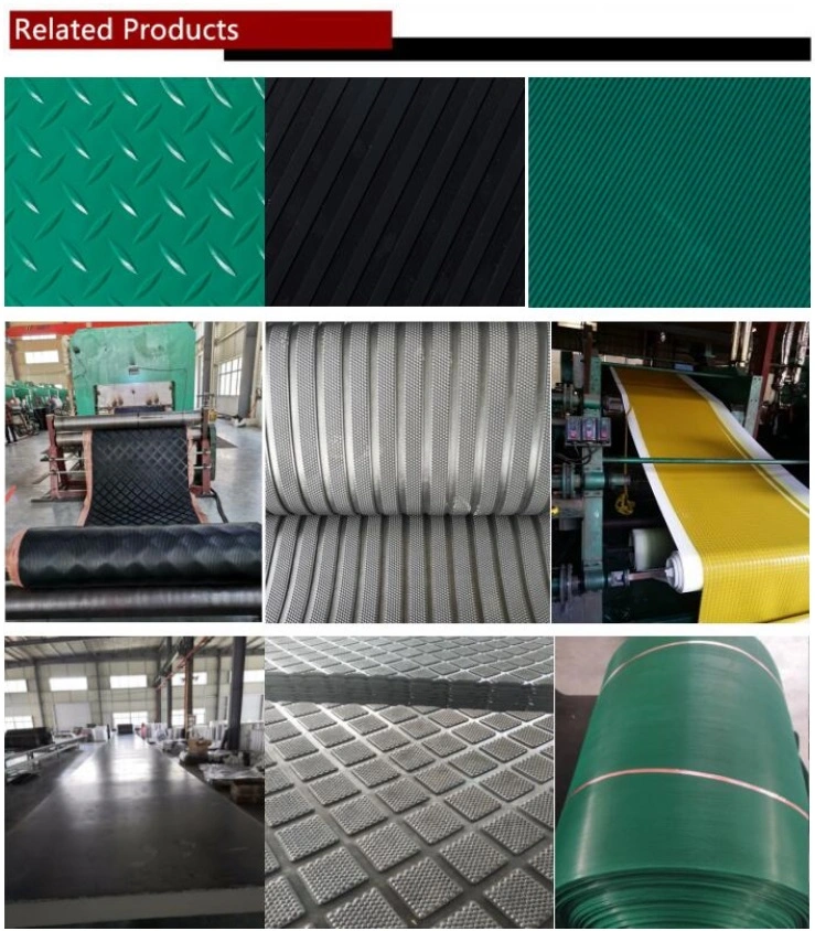 Circular Studded Factory Flooring Ground Mat Rubber Sheet