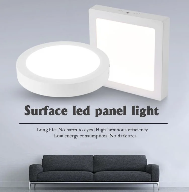 China Supplier Surface Mount LED External Lighting 6W 18W 24W Panel Light