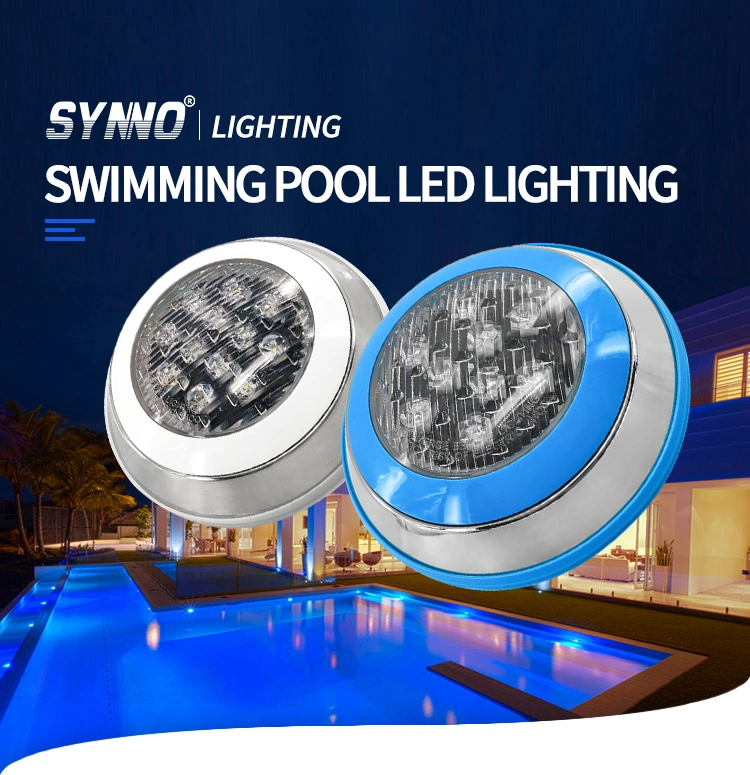 Outdoor RGB Garden Water Fountains 12watt LED Underwater Lighting with DMX Controller for Swimming Pool