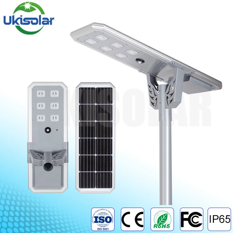Ukisolar World Projects Outdoor Light 6-8m Pole 40W LED Solar Street Light