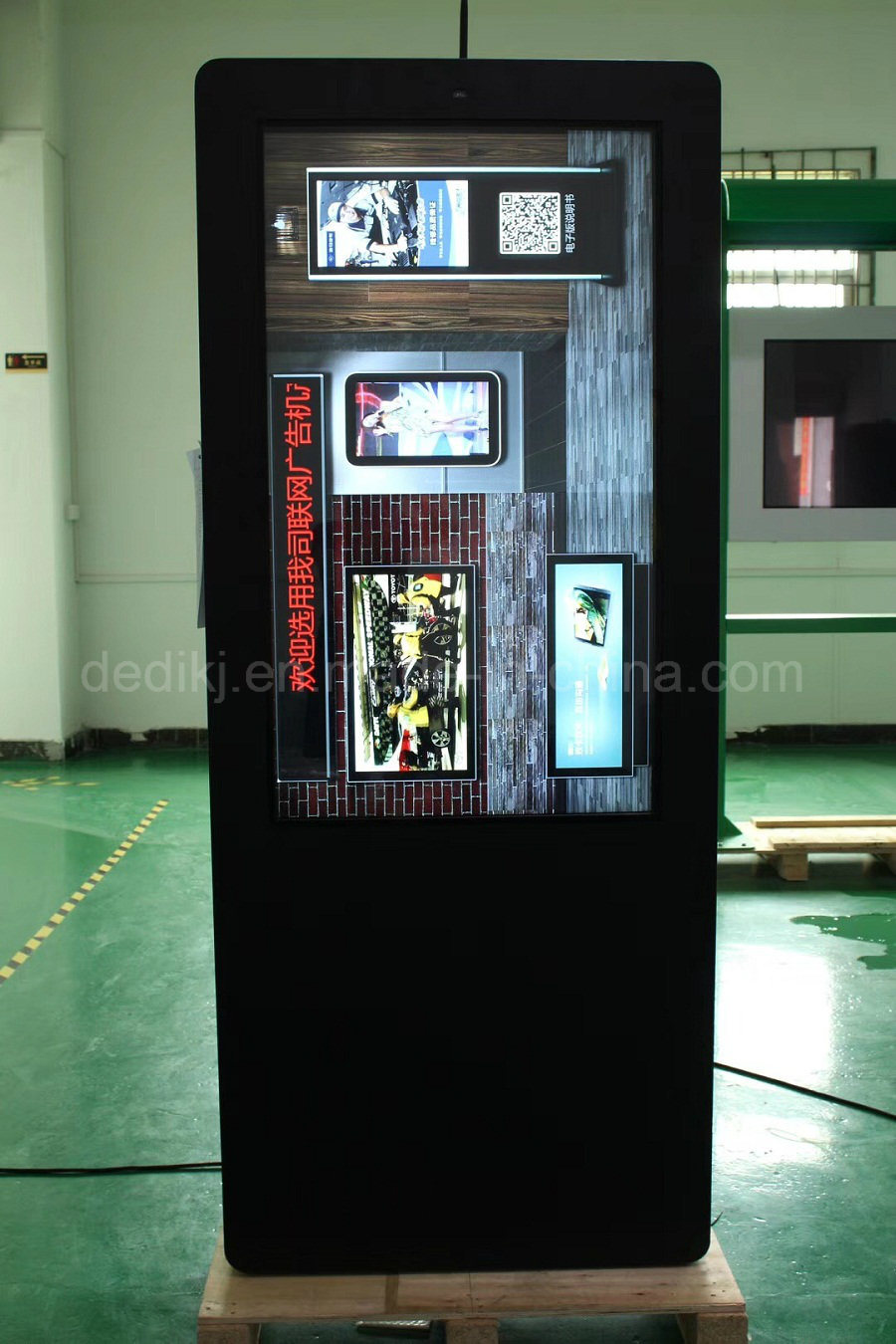 Dedi IP65 Floorstanding Digital Signage Full HD Outdoor LCD Screen, Freestanding Outdoor Digital Signage