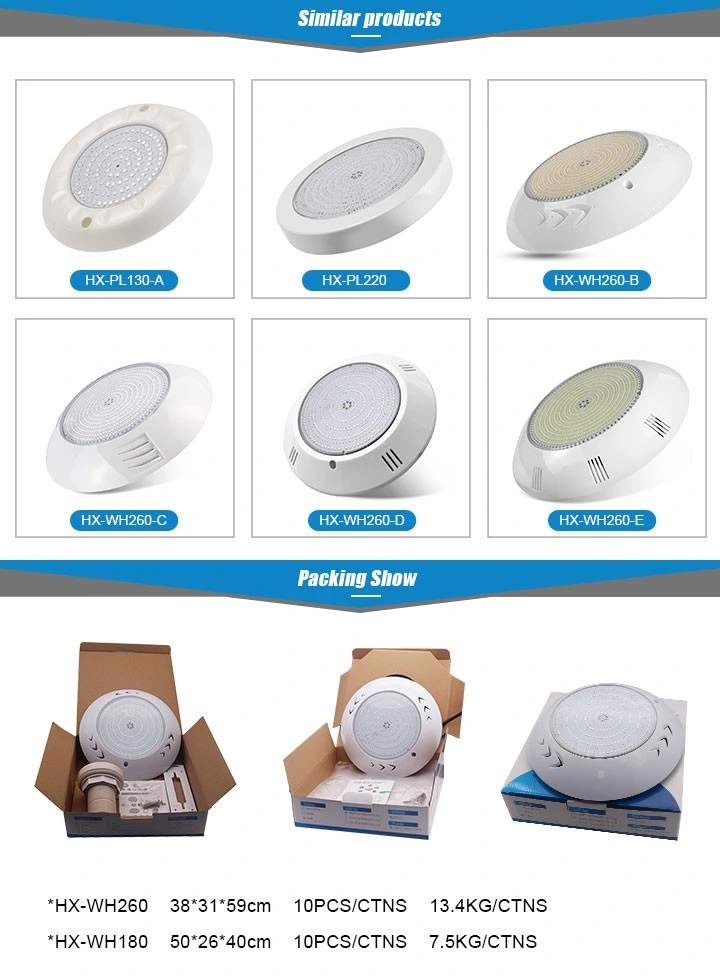 Mini Size and Ultra Thin 130*15mm PC Material DC 12V 6W 10W LED Pool Lamp Bulb IP68 LED Underwater Lighting
