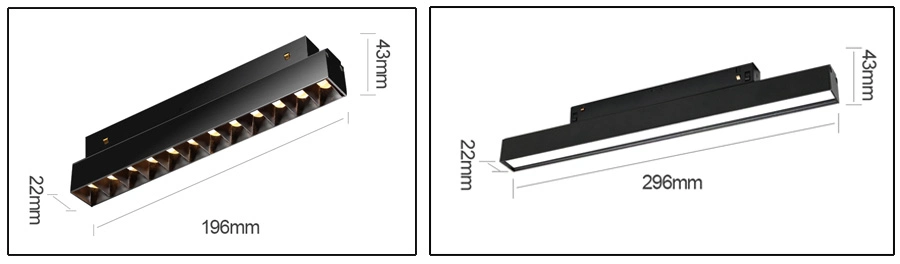 New Magnetic Attraction Combination Lighting LED Track Light Aluminum Track Lighting Rail Spotlights