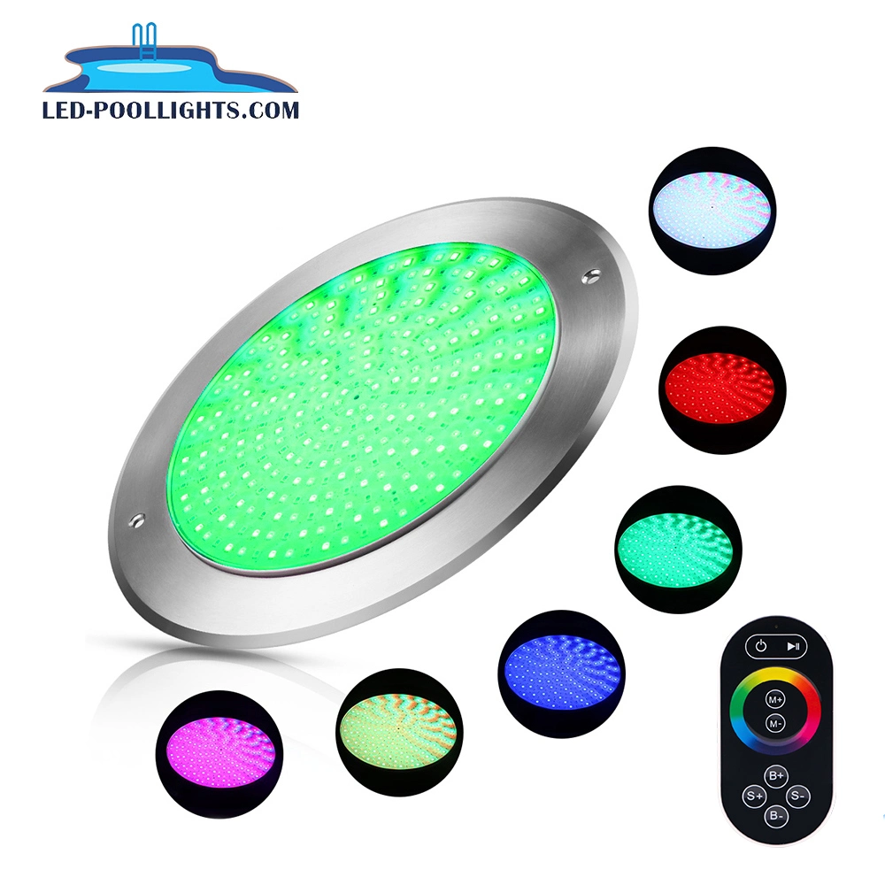 Slim 8mm 35W RGBW Pool Light Resin Filled P68 LED Underwater Lighting for Pond Spa