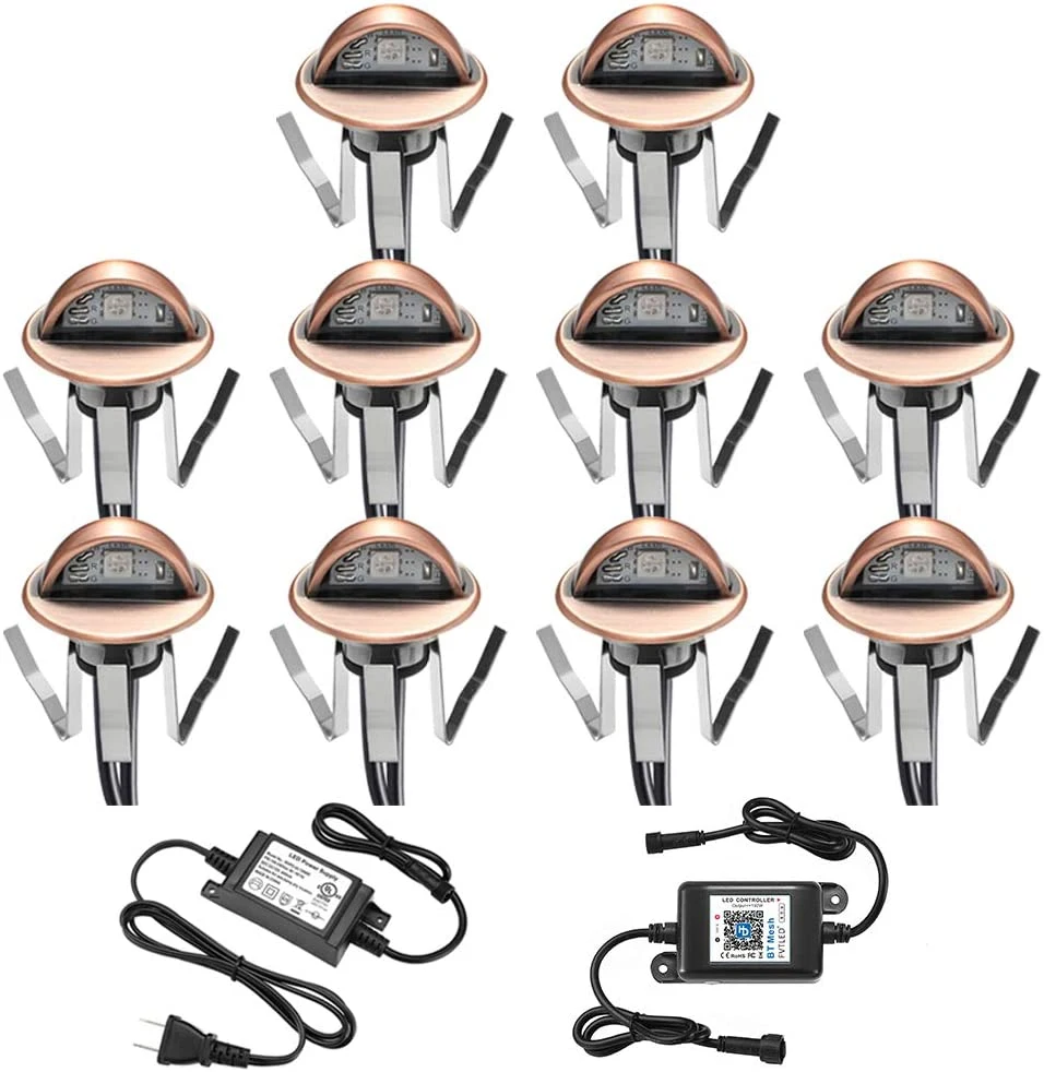 12V LED 2700K Half Moon Deck Lighting Ground Lighting Hardscape Lighting Demonstration Lighting Kit