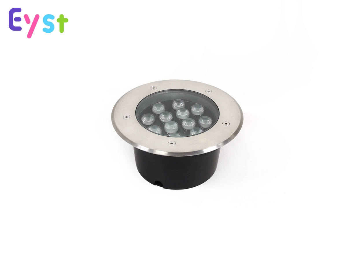 Square Outdoor Waterproof Round IP68 12W 2000K-6000K RGB Color LED Underground Light