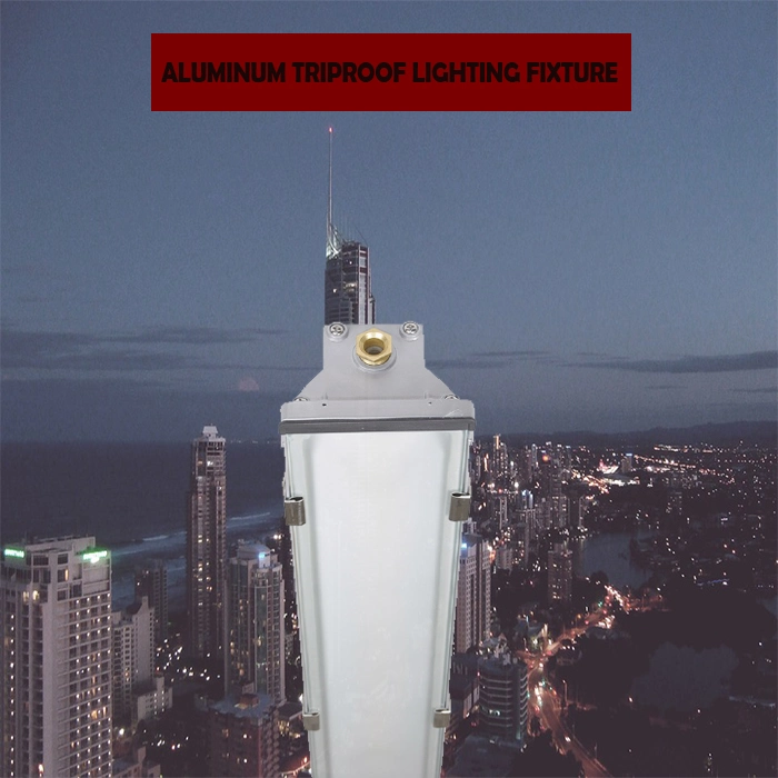 2X58W Aluminum LED Linear Lighting Vapor Tight Fixture