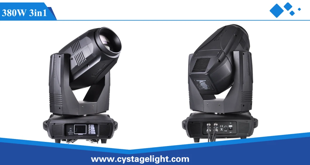Stage Equipment Lighting 380W Beam/Spot/Wash 3in1 Moving Head Stage Lighting