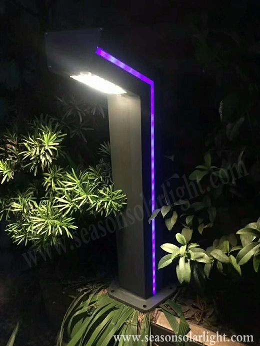 High Power LED Sensor Outdoor Lighting Landscape Solar LED Garden Lighting with Blue LED Strip Lighting