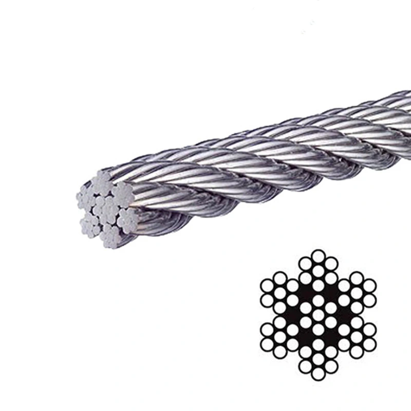 Marine Grade Stainless Steel Wire Rope SS316 7X19