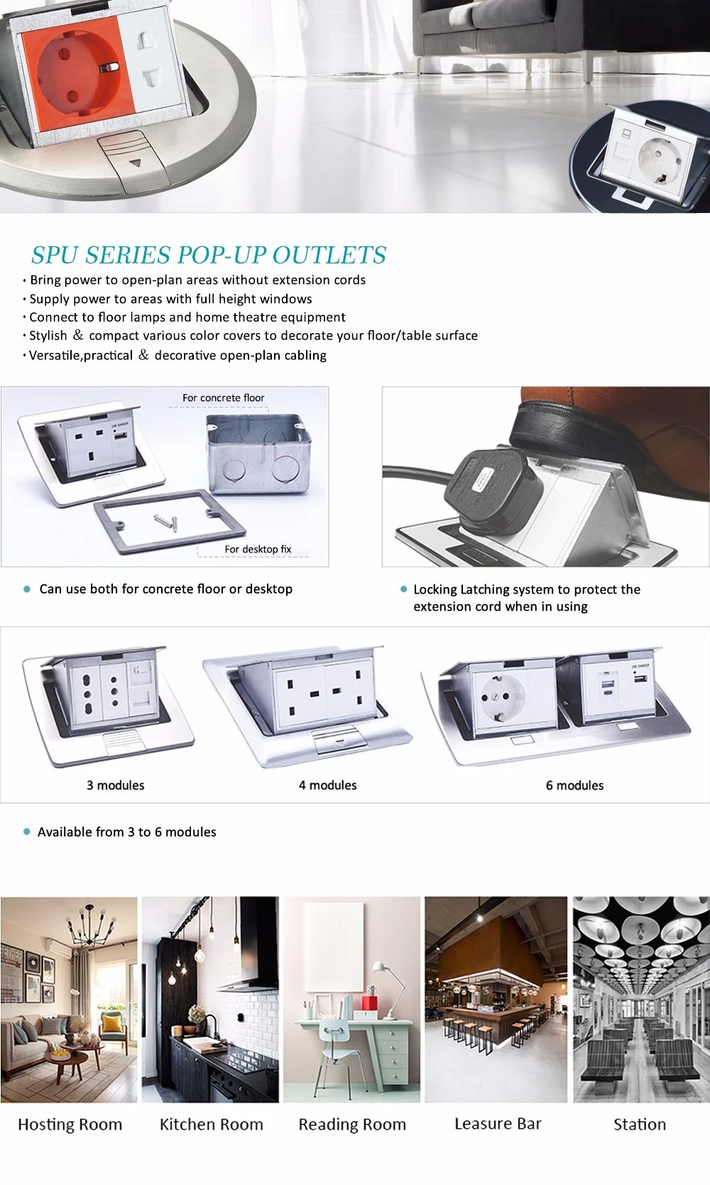 Resin White Pop-up Circular Ground Socket