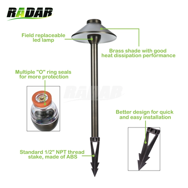 Path Lights G4 Lights LED Flood Lights Brass Path Lights for Outdoor Landscape Lighting