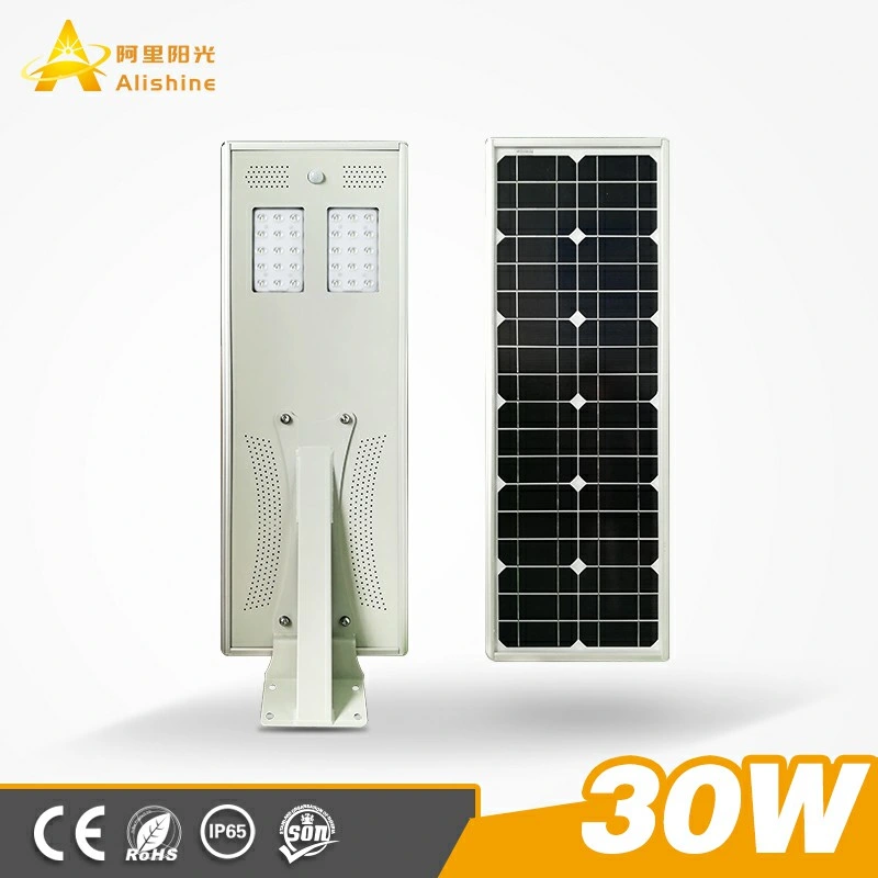30W Outdoor Light Solar All-in-One/Integrated LED Wall Light/Garden/Patio/Street Light