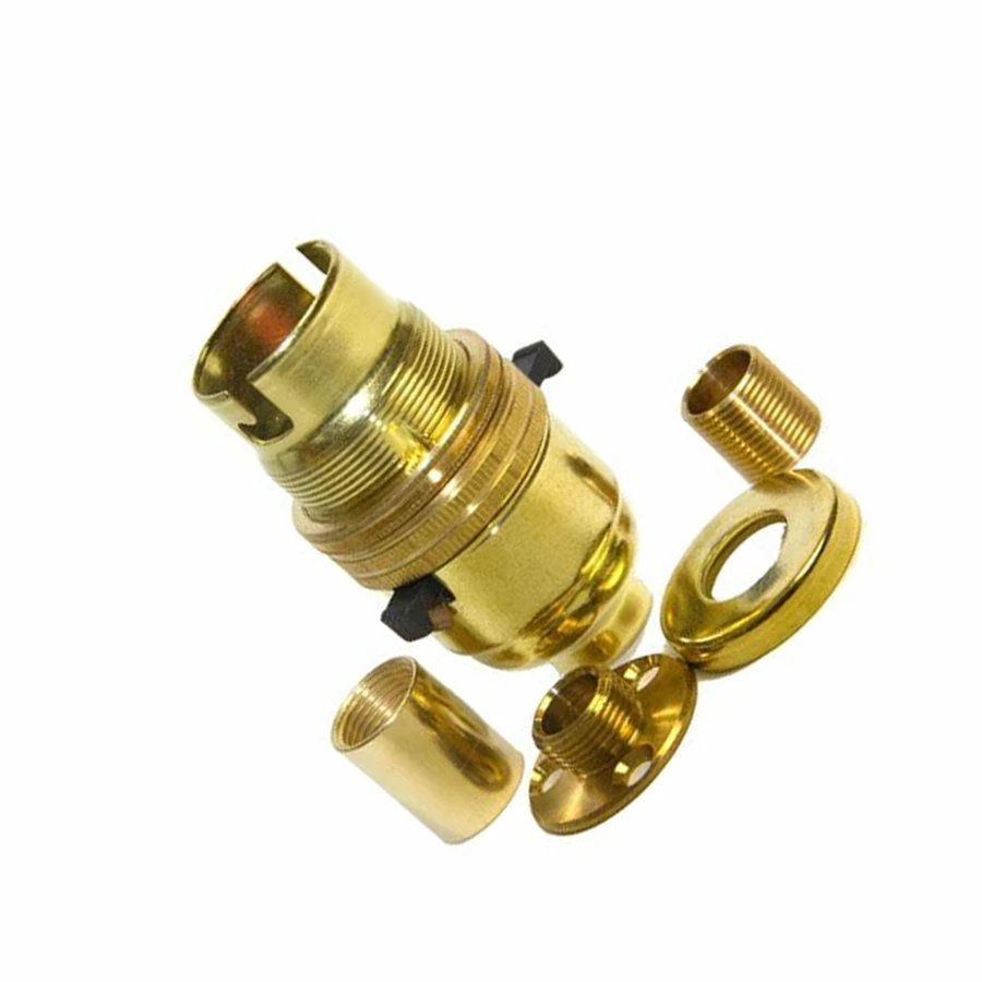 Factory CNC Turned Lighting Components Custom Brass Aluminum LED Metal CNC Lighting Parts