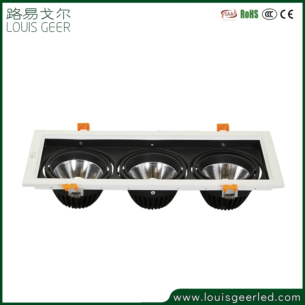 Home Lighting 24W 30W Decorative Square CE RoHS Certificate LED Grill Spot Light Fixtures