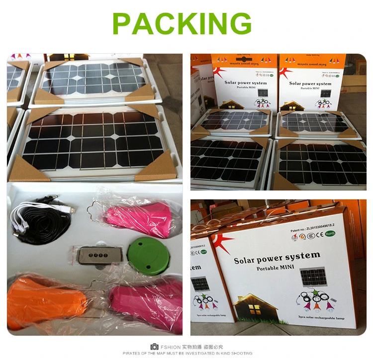 High Quality Product, Mini Home Solar Lighting System Kit /for Lighting and Mobile Charging