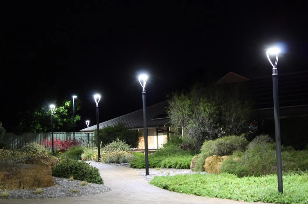 100W Outdoor Light Post Base Outdoor LED Lamp Post Pole Lanterns Outdoor Post Mount Light Fixture Lamp Pole Lights